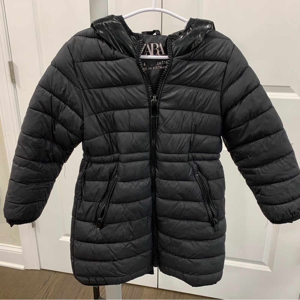 Zara Girls Puffer Jacket, Sz 6